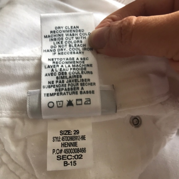 NWT Joe’s Jeans Flawless The Icon Mid Rise Skinny Crop Cuff Hennie White Size 29 - Picture 14 of 14